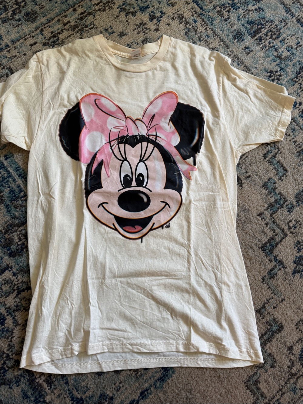 Minnie custom screen print tee